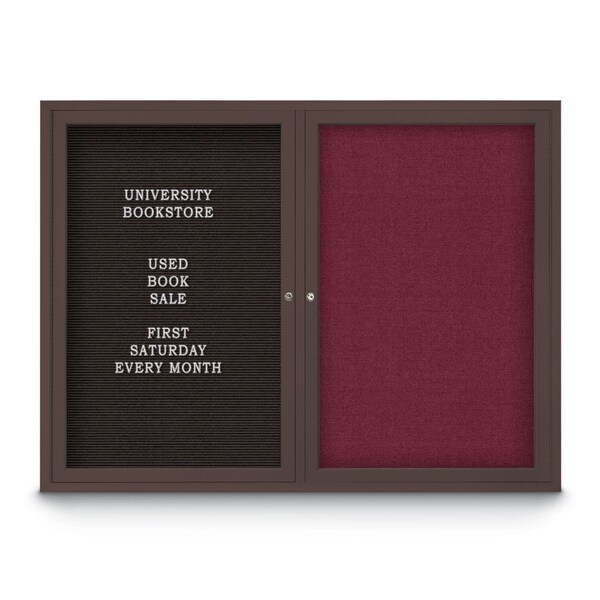 Corkboard, 24"x36", Medium Grey/Satin